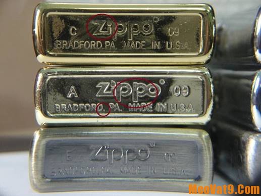Bí kịp và cách phân biệt zippo thật giả, nhận biết zippo thật giả như thế nào?
